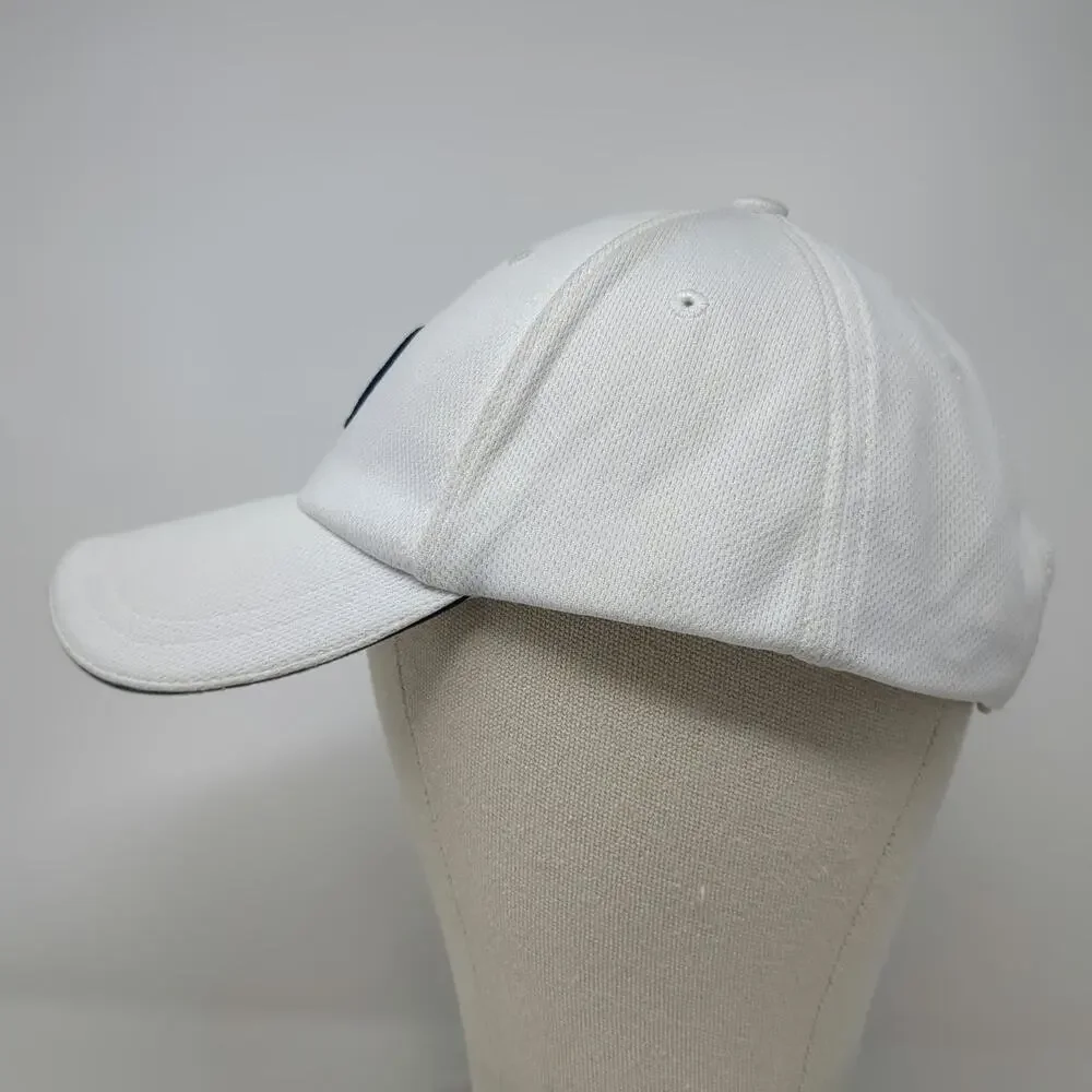 Disney Parks Baseball Cap White One Size Embroidered D Logo Strapback Hat Blue